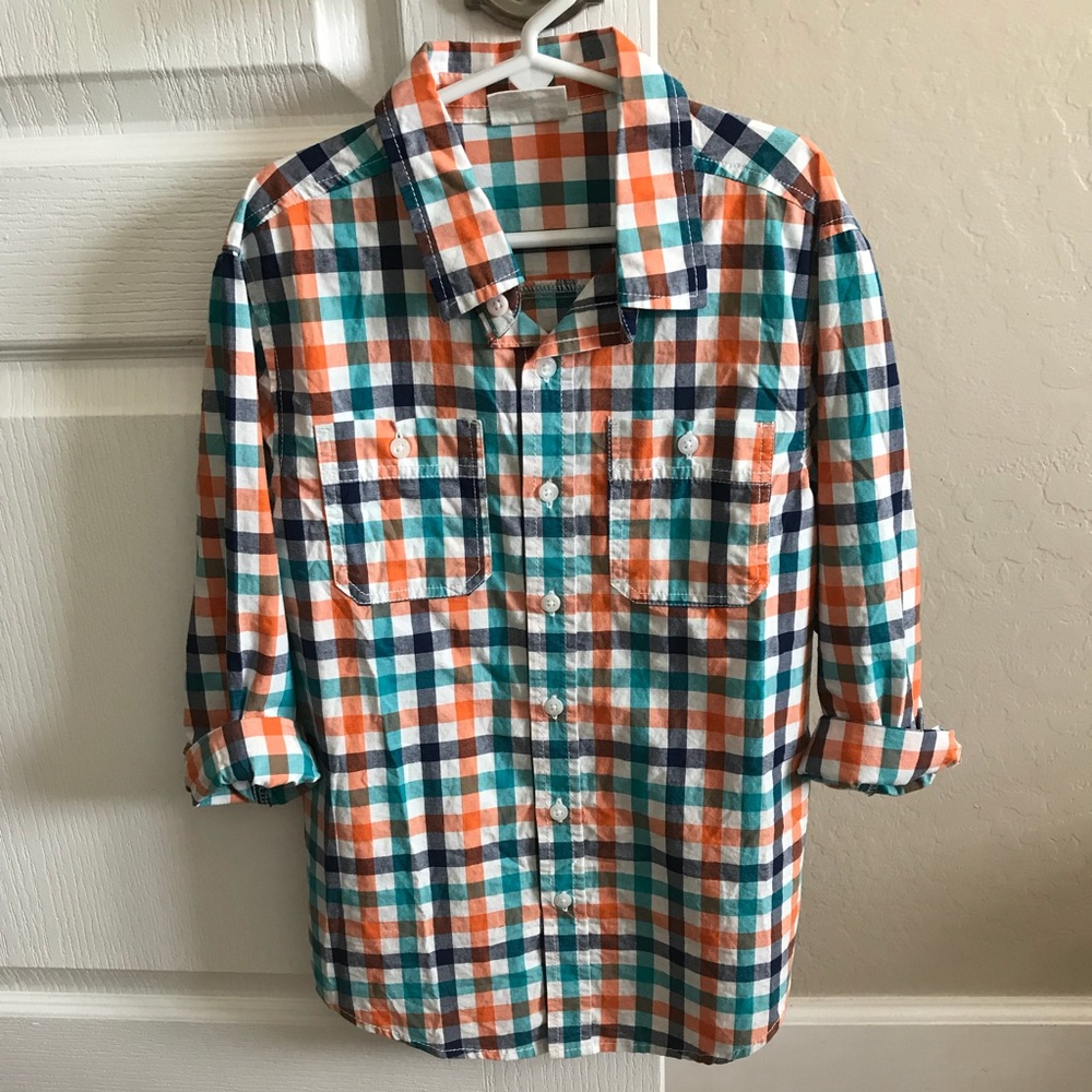 Boys crazy 8 button down